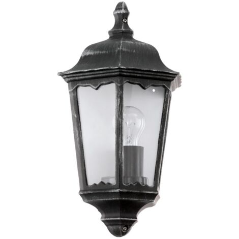 Applique Extérieure Navedo 43 cm - Noir|Argent|Transparent