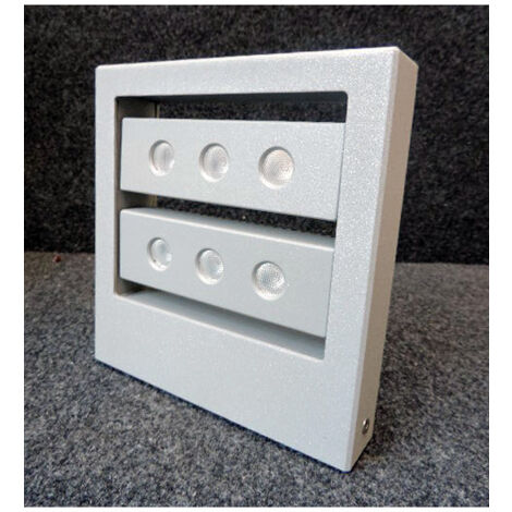 Applique extérieure orientable gris clair 190x185x37mm LED 6W 3000K 600lm IP44 Tero ARLUX
