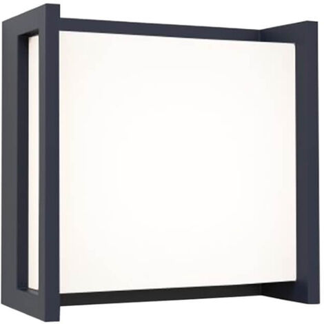 Applique extérieure QUBO grise LED 9,5W IP54 Lutec