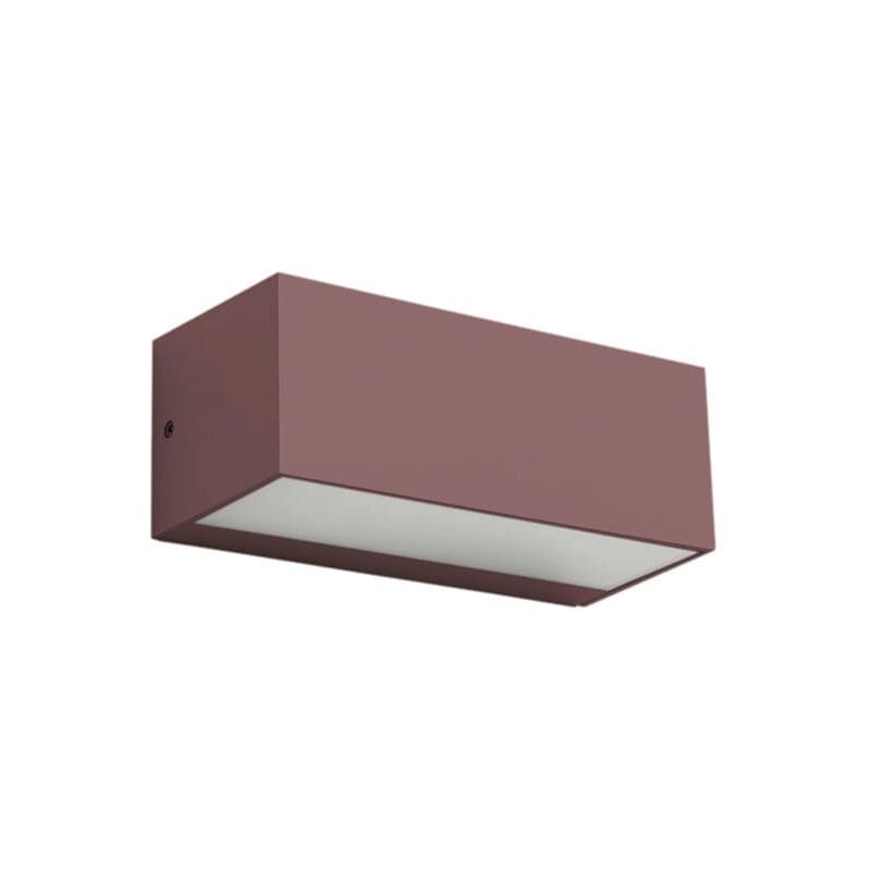 Ara aplique exterior rectangular marrón para bombilla E27