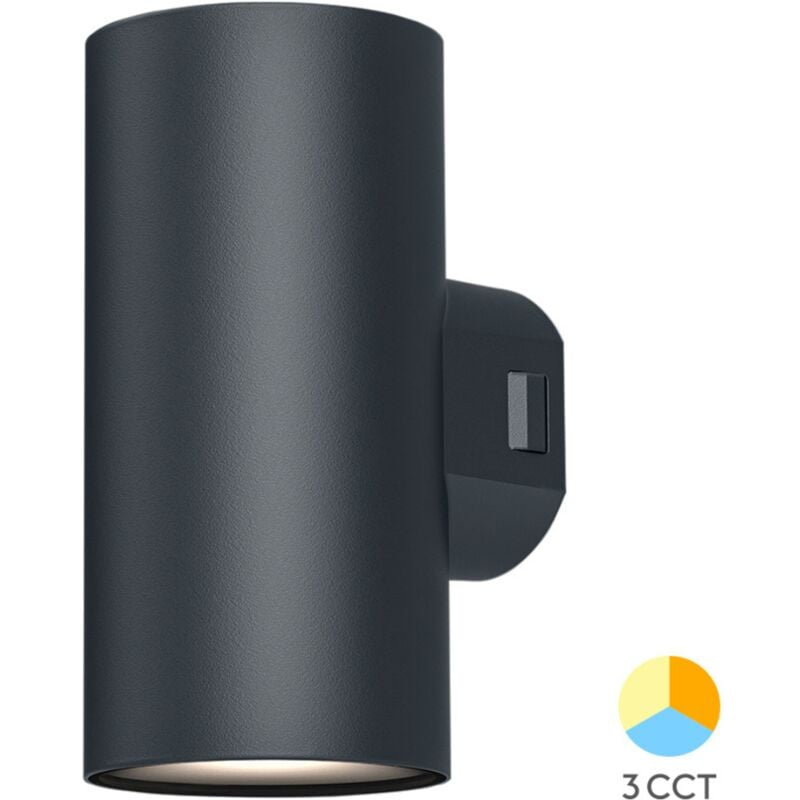 Applique extérieure VEKTA-D2 noir 2x9W 3en1 IP65