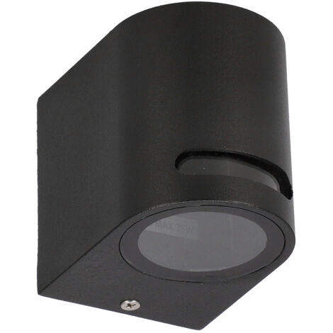 Applique extérieure VIRA 1 GU10 noir IP54 EDO777374 Edo Solutions Garden Line