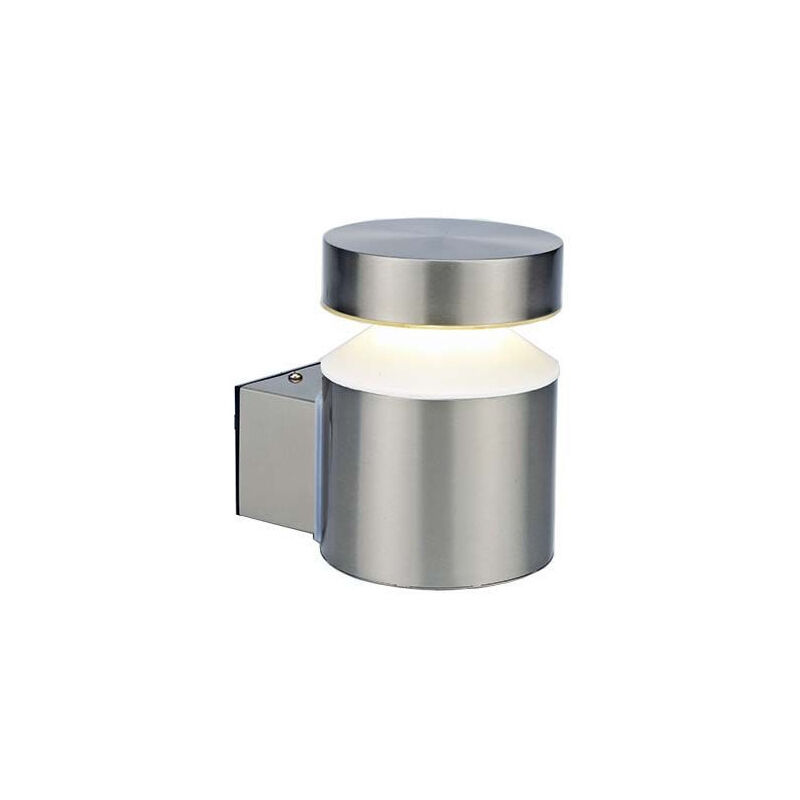 Applique extérieure montante finition inox led 6W 4000K 600lm IP44 Oslo arlux