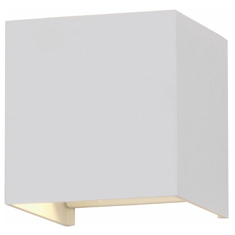 Applique d'extérieur éclairage haut et bas extérieur Applique murale led d'extérieur, cône lumineux orientable, aluminium blanc, led 5W 700lm blanc