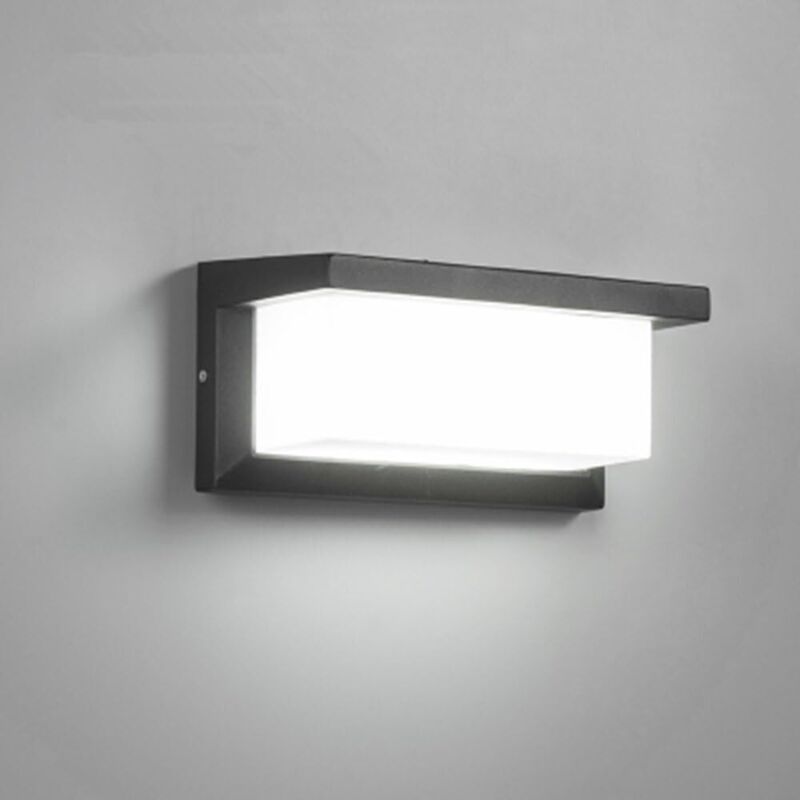 Applique extérieureExtérieur Moderne led 18W Étanche IP65 En Aluminium Anthracite Eclairage Décoration Lumière Pour Cour Jardin Terrasse Proche Mur
