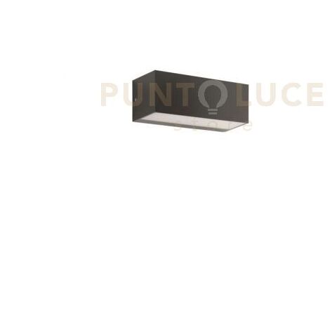 APPLIQUE FALCO NERO LED 4000K 780LM 12W L.23CM BIEMISSIONE IP65
