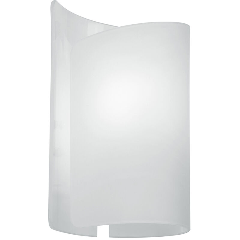 Image of Luce Ambiente E Design - Applique imagine in vetro bianco - Bianco