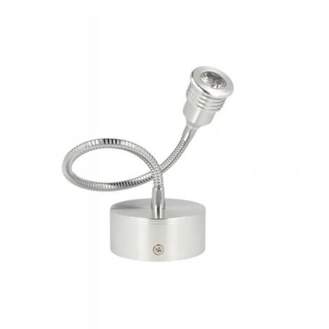 Applique Faretto Lampada Led Da Parete Muro Flessibile Bianco Caldo 1W 220V