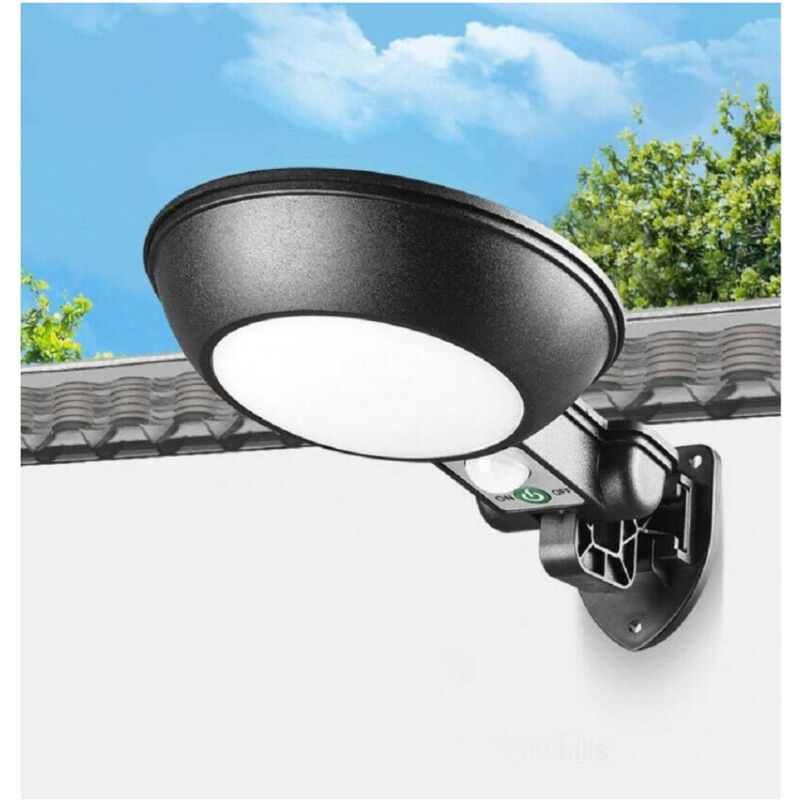 Applique Faro Lampione Pannello Solare Fotovoltaico Sensore Movimento Jx-166 - - Trade Shop Traesio