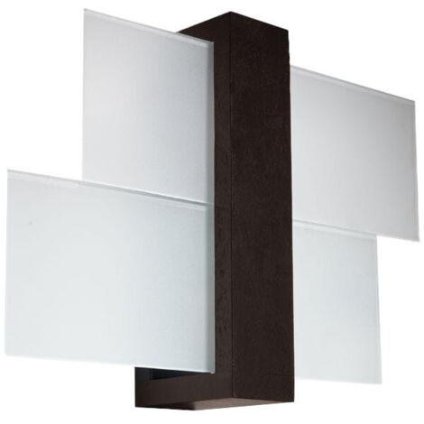 Applique Feniks bois, verre 1xE27 Sollux