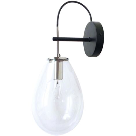 Applique Fondi goccia vetro trasparente 1xE14 Light Prestige