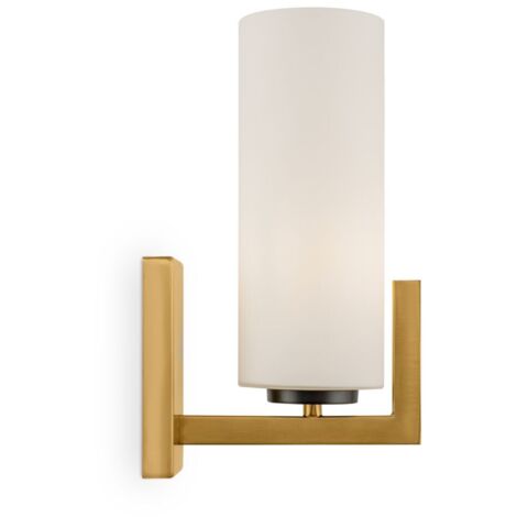 Applique Fortano Maytoni ottone e vetro tubo E27 31cm