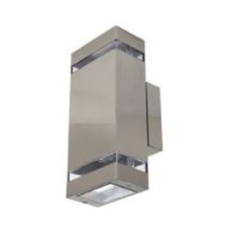 Applique Gardenya-2 inoxydable GU10 2x35W Dim. 110x105x255mm