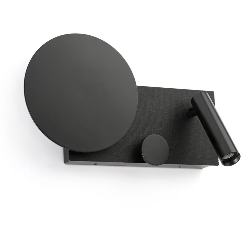 Faro Barcelona - klee Applique gauche noire avec lecteur 20059 Faro Barcelona - klee Applique gauche noire avec lecteur 20059