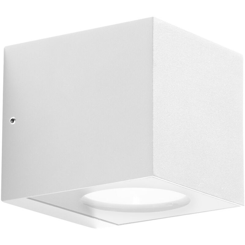 Image of Applique gea led ges1090 led ip65 bianco lampada parete moderna sterno, tonalità luce 4000°k (luce naturale)