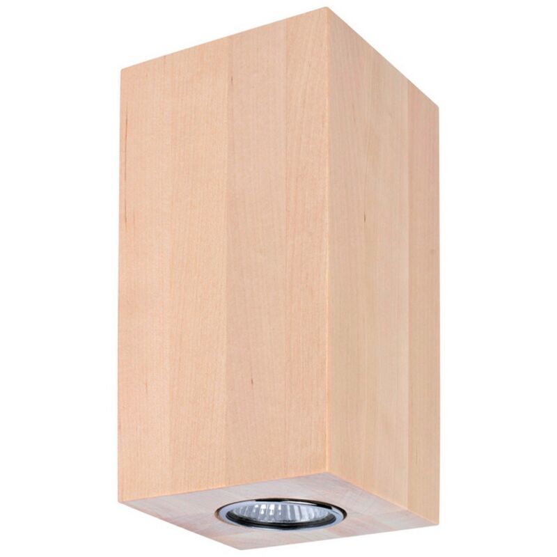 Applique Gila, Bois, Marron, 10x10x20 cm