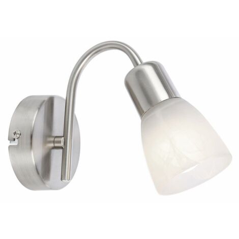 Applique Gordon cromata con vetro 1xE14 40W Reality