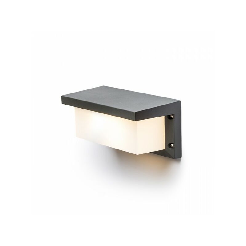 Hide rc applique murale plafonnier gris anthracite 230V E27 18W IP54