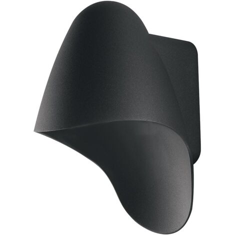 "Applique HURACAN in alluminio antracite con downlight emission"