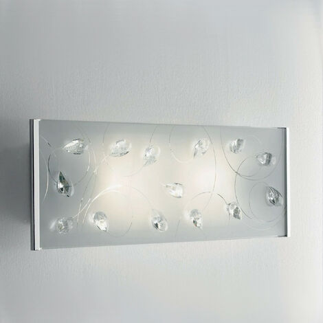 Appliques led con quadrati in cristallo MESSICO Illuminando