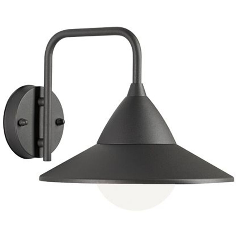 Image of Applique Lato Basso Contemporanea Yukon Alluminio Metallo Grafite 20W Led Cct3 - Grigio