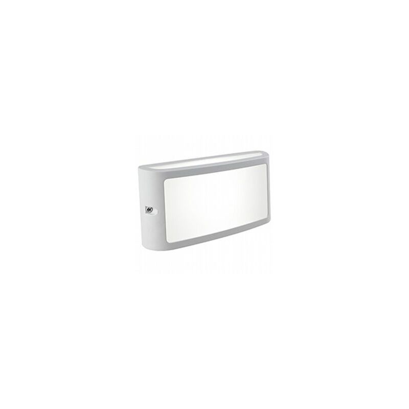 Image of Applique in alluminio pressofuso con diffusore opalino - 10W, 950 lumen, luce calda bianco