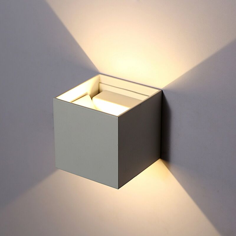 Image of Lampada da parete Applique a LED 2700K Bianco Caldo - Colore Bianco [Classe di efficienza energetica A]