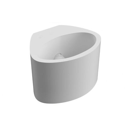 Applique in gesso ovale verniciabile ultra moderno a doppia emissione di luce up & up e down lampada contemporanea con attacco g9