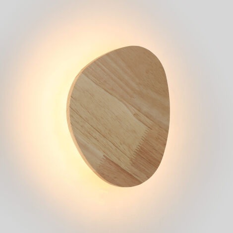 BARCELONA LED Applique in legno "Eclipse 3" 8W - Luce calda - Bianco Caldo