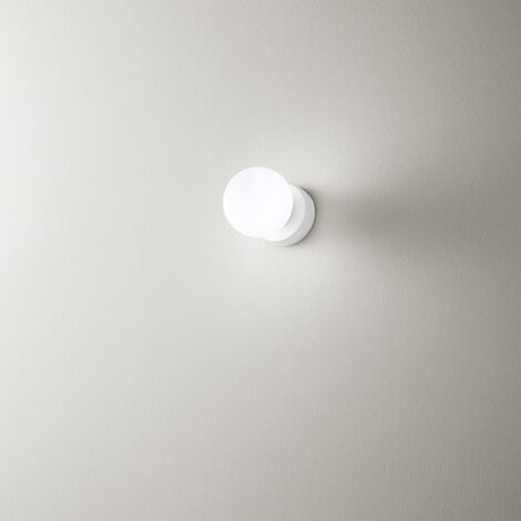 PERENZ ILLUMINA APPLIQUE IN VETRO MAGA D10 8070 B BIANCO