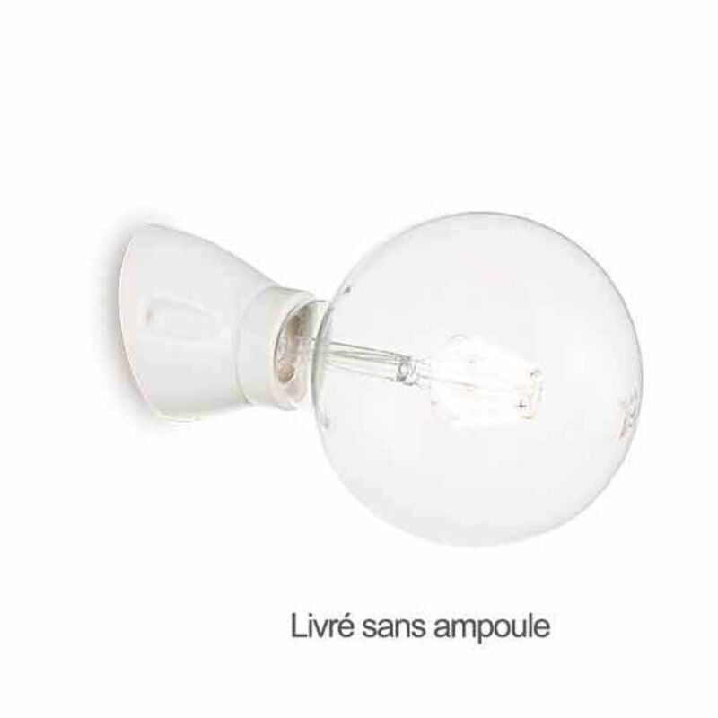 Applique Inclinée Céramique émaillée Celaine Blanche