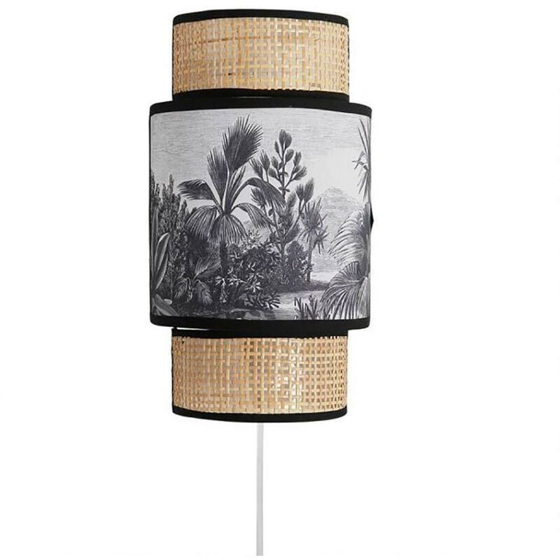 Applique incurvée rotin tissu Ombrage