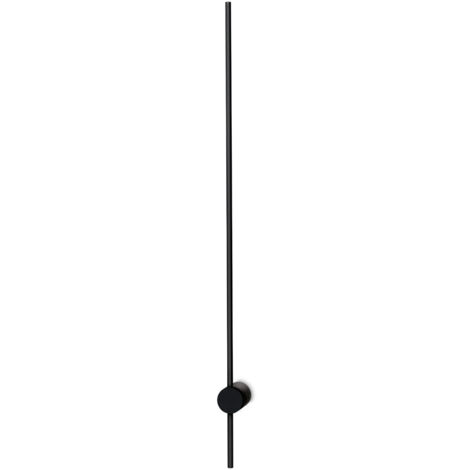 Applique Industrial-Minimal Essence Metallo Nero Led 20W 3000K Luce Calda
