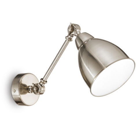 Applique Industrial-Minimal Newton Metallo Cromo 1 Luce E27