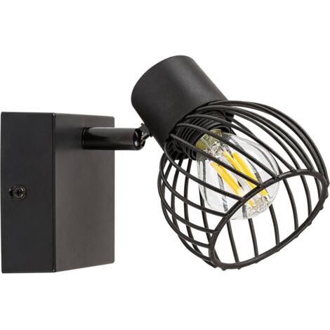 Applique industriale Aberama E14 nera Rabalux 73001