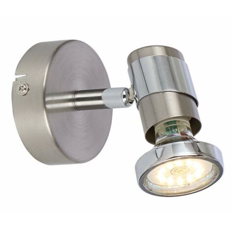 Applique industriale cromata Emina 2 GU10 50W Reality