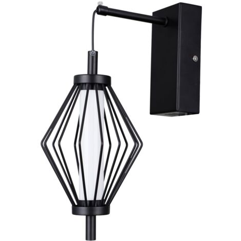 Applique industriale nero opaco gabbia LED 5W SEVIL Italux