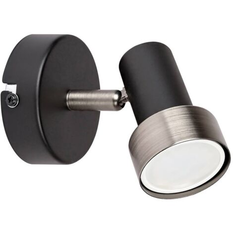 Applique industriale orientabile GU10 nero Konrad Rabalux