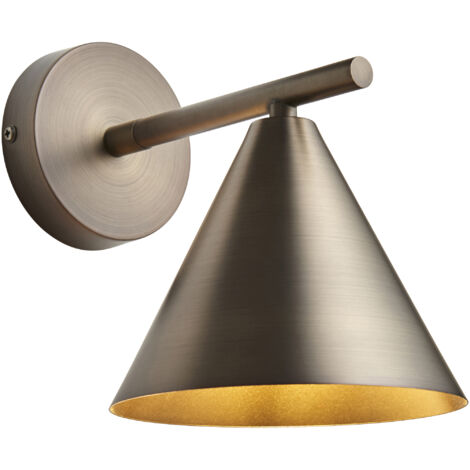 Applique industriale regolabile bronzo antico E14 Endon CAPE