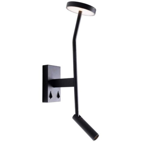 Applique industriale regolabile doppia nera Ibiza LED 9W