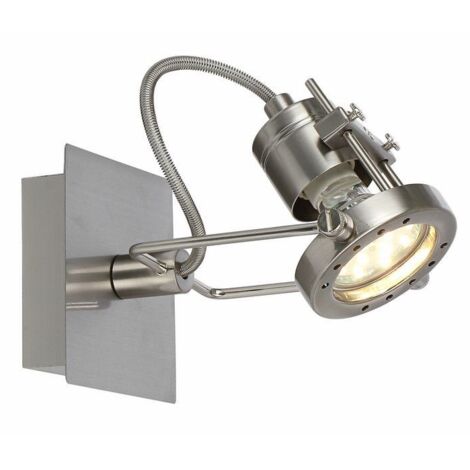 Applique industriale satinata Fiji 2 GU10 50W Reality