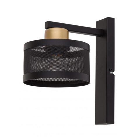 Applique industrielle noir/or Off E27 Sigma Lighting