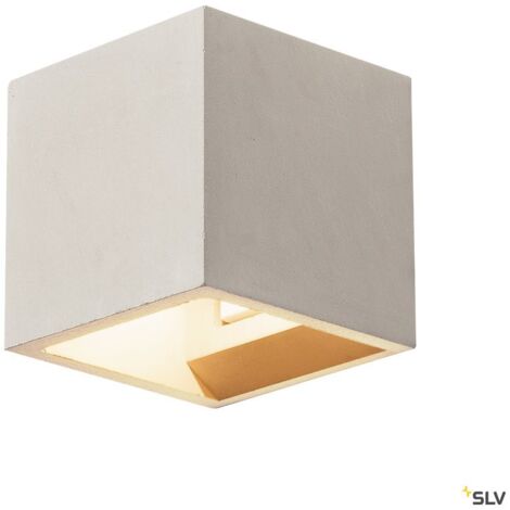 Applique intérieure SOLID CUBE gris G9/QT14 25W max béton - SLV - 1000910