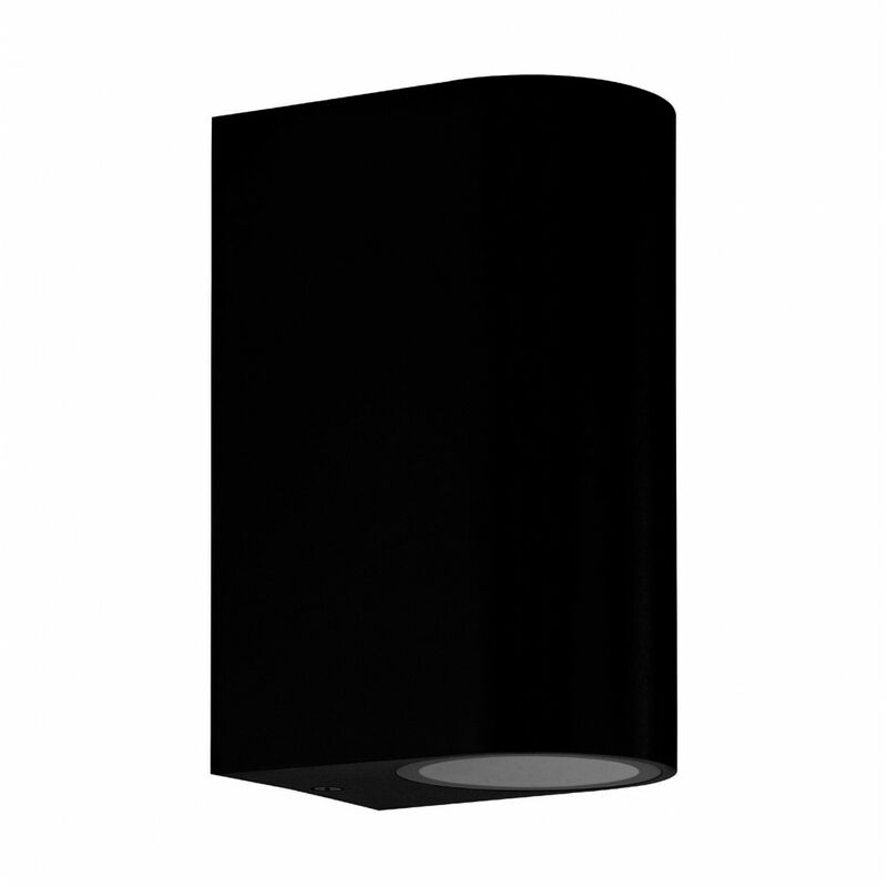 Eglo - applique int/ext noir 2XGU10 livre sans ampoule IP44
