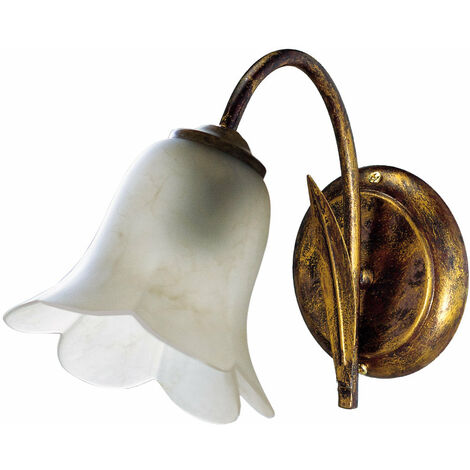 Applique Irene 1 luce marrone