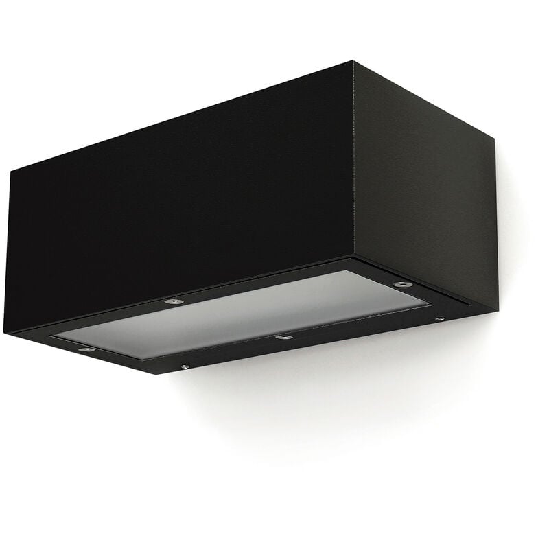 Applique isora IP65 led smd 2x8.30W 1595lm(893lm) CRI80 4000K up-down Noir