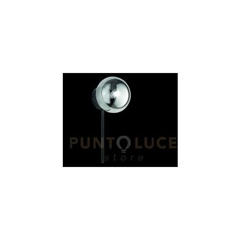 APPLIQUE JEWEL NERO 1 LUCE ATTACCO E14 VETRO FUME' D.15CM H.32CM