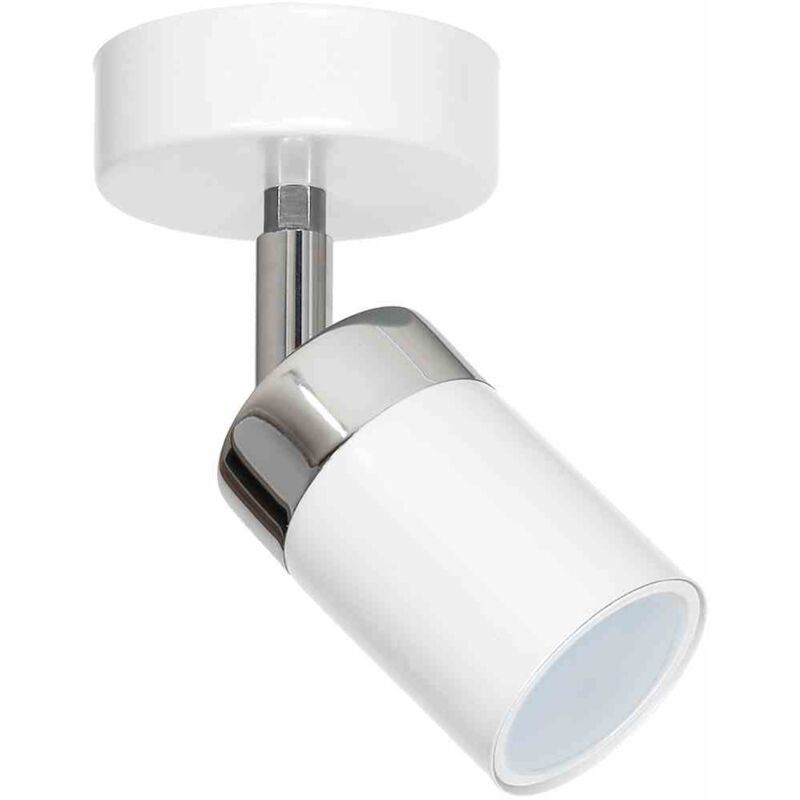 Applique joker blanc/chrome 1xGU10