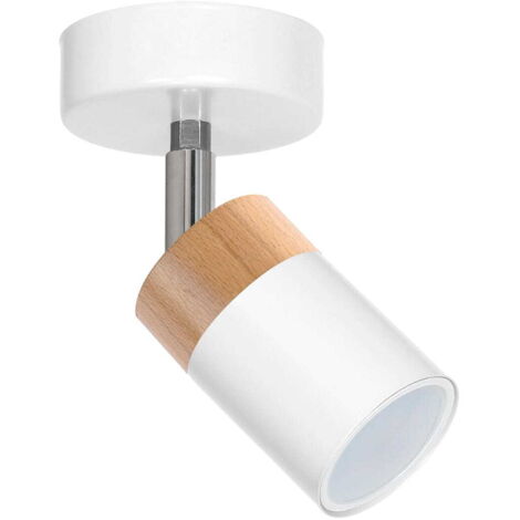 Applique Joker Milagro bianco/legno GU10 1x40W IP20 interno