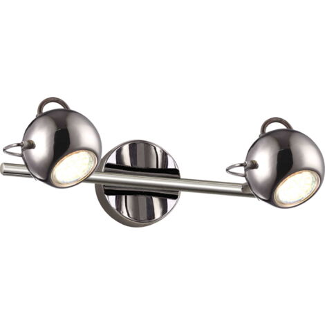 Applique Kaja Salva Chrom 2xGU10 in metallo cromato